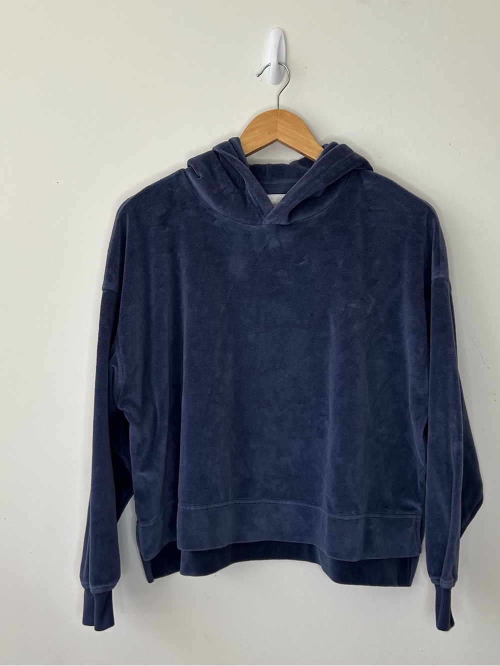 Aerie Sweater Hoodie Blue Pullover Long Sleeves Oversized XS